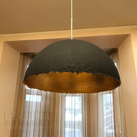 Купольный светильник полусфера 60 см абажур на тросе винтаж